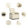 Sillón reclinable elevable cuero artificial color crema de , Sillones - Ref: Foro24-3204041, Precio: 265,17 €