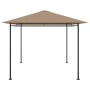 Cenador gris taupé 384x281x270 cm 180 g/m²