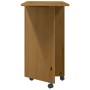 Cajonera con ruedas y escritorio MOSS madera pino marrón miel de , Taquillas y armarios de almacenamiento - Ref: Foro24-40157...