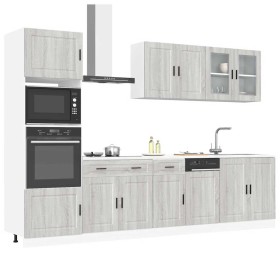Mueble cocina Kalmar sonoma gris 7 pzas madera contrachapada de , Armarios de cocina - Ref: Foro24-3314757, Precio: 713,65 €,...