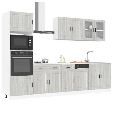 Mueble cocina Kalmar sonoma gris 7 pzas madera contrachapada de , Armarios de cocina - Ref: Foro24-3314757, Precio: 713,65 €,...