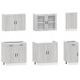 Mueble cocina Kalmar sonoma gris 7 pzas madera contrachapada de , Armarios de cocina - Ref: Foro24-3314757, Precio: 713,65 €,...
