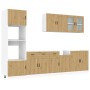 Mueble de cocina Kalmar 7 piezas artesanal roble