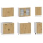 Mueble de cocina Kalmar 7 piezas artesanal roble