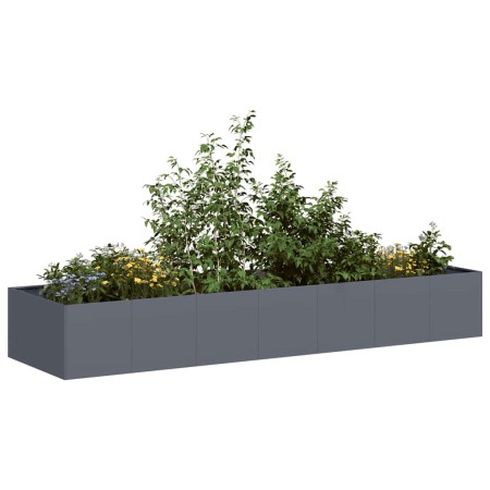 Jardinera acero gris antracita 280x80x40 cm de , Maceteros y jardineras - Ref: Foro24-860761, Precio: 182,26 €, Descuento: %