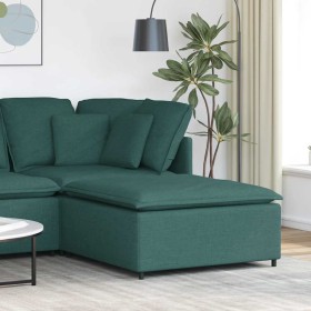 Sofá modular con reposapiés, Módulo verde oscuro, 100 x 100 x 48 cm de , Unidades para sofás seccionales - Ref: Foro24-410448...