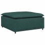 Sofá modular con reposapiés, Módulo verde oscuro, 100 x 100 x 48 cm de , Unidades para sofás seccionales - Ref: Foro24-410448...