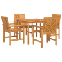Juego de comedor de jardín de 4 piezas de madera de acacia. de , Mesas de jardín - Ref: Foro24-3154105, Precio: 399,74 €, Des...