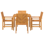 Juego de comedor de jardín de 4 piezas de madera de acacia. de , Mesas de jardín - Ref: Foro24-3154105, Precio: 399,74 €, Des...