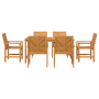 Conjunto de Comedor de Jardín de 6 Piezas de Madera Maciza de Acacia de , Mesas de jardín - Ref: Foro24-3154107, Precio: 590,...