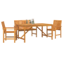 Conjunto de Comedor de Jardín de 4 Piezas Madera Maciza de Acacia de , Mesas de jardín - Ref: Foro24-3154108, Precio: 445,49 ...