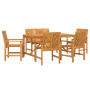 Juego de comedor de jardín de 5 piezas de madera maciza de acacia de , Mesas de jardín - Ref: Foro24-3154110, Precio: 587,20 ...