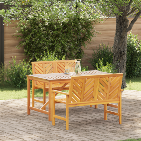 Juego de Comedor de Jardín de 3 Piezas de Madera Maciza de Acacia de , Mesas de jardín - Ref: Foro24-3154111, Precio: 432,37 ...