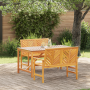Juego de Comedor de Jardín de 3 Piezas de Madera Maciza de Acacia de , Mesas de jardín - Ref: Foro24-3154111, Precio: 432,37 ...