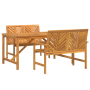 Juego de Comedor de Jardín de 3 Piezas de Madera Maciza de Acacia de , Mesas de jardín - Ref: Foro24-3154111, Precio: 432,37 ...