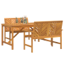 Juego de Comedor de Jardín de 3 Piezas de Madera Maciza de Acacia de , Mesas de jardín - Ref: Foro24-3154111, Precio: 432,37 ...