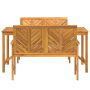 Juego de Comedor de Jardín de 3 Piezas de Madera Maciza de Acacia de , Mesas de jardín - Ref: Foro24-3154111, Precio: 432,37 ...