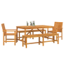 Conjunto de Comedor de Jardín de 5 Piezas de Madera Sólida de Acacia de , Mesas de jardín - Ref: Foro24-3154113, Precio: 535,...