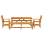 Conjunto de Comedor de Jardín de 5 Piezas de Madera Sólida de Acacia de , Mesas de jardín - Ref: Foro24-3154113, Precio: 535,...