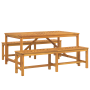 Conjunto de Comedor de Jardín de 3 Piezas de Madera Sólida de Acacia de , Mesas de jardín - Ref: Foro24-3154115, Precio: 393,...