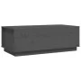 Mesa de centro de madera maciza de pino gris 100x50x35 cm de vidaXL, Mesas de centro - Ref: Foro24-813422, Precio: 116,10 €, ...