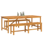 Juego de comedor de jardín de 6 piezas madera maciza de acacia de , Mesas de jardín - Ref: Foro24-3154116, Precio: 675,87 €, ...