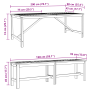 Juego de comedor de jardín de 6 piezas madera maciza de acacia de , Mesas de jardín - Ref: Foro24-3154116, Precio: 675,87 €, ...