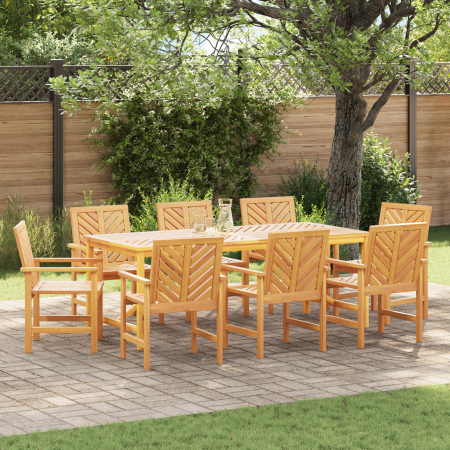 Juego de Comedor de Jardín de 7 Piezas de Madera de Acacia Sólida de , Mesas de jardín - Ref: Foro24-3154117, Precio: 810,69 ...