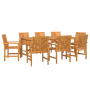 Juego de Comedor de Jardín de 7 Piezas de Madera de Acacia Sólida de , Mesas de jardín - Ref: Foro24-3154117, Precio: 810,69 ...