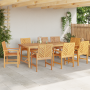 Juego de Comedor de Jardín de 7 Piezas de Madera de Acacia Sólida de , Mesas de jardín - Ref: Foro24-3154117, Precio: 810,69 ...