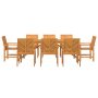 Juego de Comedor de Jardín de 7 Piezas de Madera de Acacia Sólida de , Mesas de jardín - Ref: Foro24-3154117, Precio: 810,69 ...
