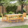 Conjunto de Comedor de Jardín de 5 Piezas de Madera Maciza de Acacia de , Mesas de jardín - Ref: Foro24-3154118, Precio: 636,...