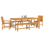Conjunto de Comedor de Jardín de 5 Piezas de Madera Maciza de Acacia de , Mesas de jardín - Ref: Foro24-3154118, Precio: 636,...