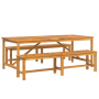 Juego de Comedor de Jardín de 3 Piezas, Madera Maciza de Acacia de , Mesas de jardín - Ref: Foro24-3154119, Precio: 496,15 €,...