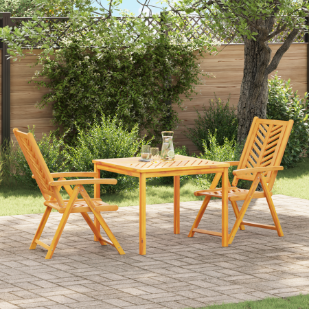 Juego de Comedor de Jardín de 3 Piezas de Madera Maciza de Acacia de , Mesas de jardín - Ref: Foro24-3154121, Precio: 260,65 ...