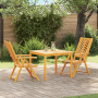 Juego de Comedor de Jardín de 3 Piezas de Madera Maciza de Acacia de , Mesas de jardín - Ref: Foro24-3154121, Precio: 260,65 ...