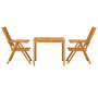 Juego de Comedor de Jardín de 3 Piezas de Madera Maciza de Acacia de , Mesas de jardín - Ref: Foro24-3154121, Precio: 260,65 ...