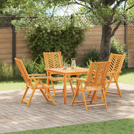 Conjunto de Comedor de Jardín de 5 Piezas de Madera Sólida de Acacia de , Mesas de jardín - Ref: Foro24-3154122, Precio: 404,...