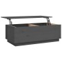 Solid gray pine wood coffee table 100x50x35 cm by vidaXL, Coffee table - Ref: Foro24-813422, Price: 117,56 €, Discount: %