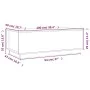 Mesa de centro de madera maciza de pino gris 100x50x35 cm de vidaXL, Mesas de centro - Ref: Foro24-813422, Precio: 116,10 €, ...
