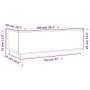 Solid gray pine wood coffee table 100x50x35 cm by vidaXL, Coffee table - Ref: Foro24-813422, Price: 117,56 €, Discount: %