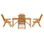 Juego de Comedor de Jardín de 5 Piezas de Madera Maciza de Acacia de , Mesas de jardín - Ref: Foro24-3154123, Precio: 463,91 ...