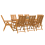 Conjunto de Comedor de Jardín de 9 Piezas de Madera Sólida de Acacia de , Mesas de jardín - Ref: Foro24-3154126, Precio: 846,...