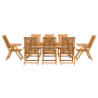 Conjunto de Comedor de Jardín de 9 Piezas de Madera Sólida de Acacia de , Mesas de jardín - Ref: Foro24-3154126, Precio: 846,...
