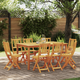 Sillas de Jardín Plegables 8 pcs 36x46x86 cm Acacia