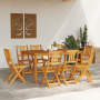 Sillas de Jardín Plegables 8 pcs 36x46x86 cm Acacia