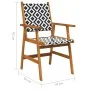Gartenstühle 6 Einheiten aus massivem Akazienholz von vidaXL, Gartenstühle - Ref: Foro24-3096600, Preis: 348,59 €, Rabatt: %