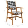 Gartenstühle 6 Einheiten aus massivem Akazienholz von vidaXL, Gartenstühle - Ref: Foro24-3096600, Preis: 352,21 €, Rabatt: %