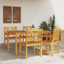 Juego de sillas 4 pcs 56x55.5x90 cm Madera maciza de Acacia