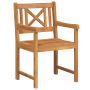Juego de sillas 4 pcs 56x55.5x90 cm Madera maciza de Acacia